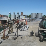 Worker With No Safety Harness